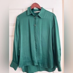 Zara satin shirt